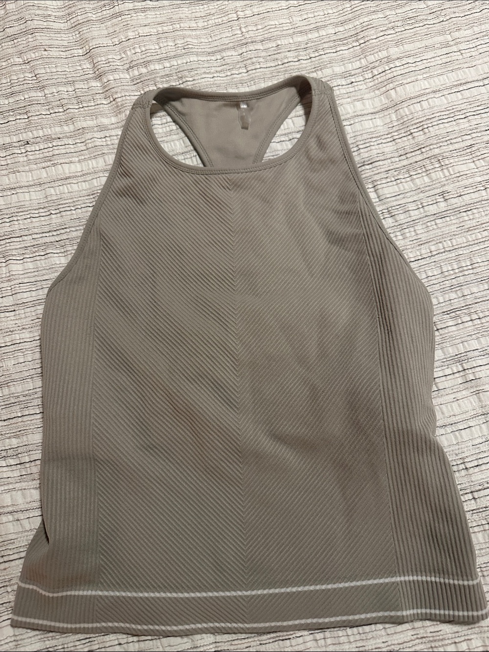CALIA Taupe Razorback Women's Seamless Top - Size S